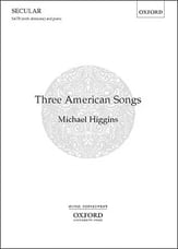 Three American Songs SATB choral sheet music cover